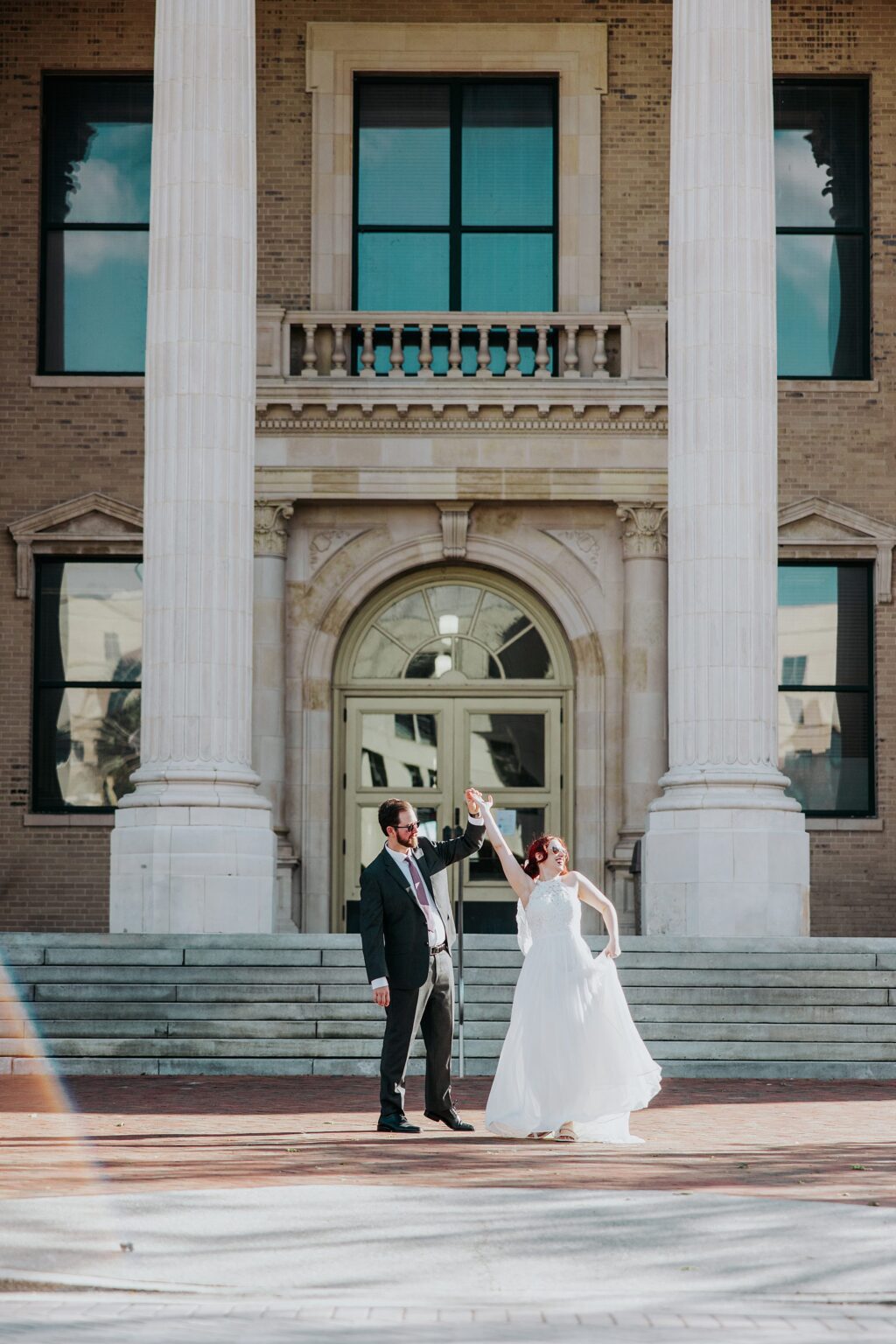 Wedding at the Volusia County Courthouse in DeLand - Orlando Micro Wedding  Photographer, image size:1024x1536